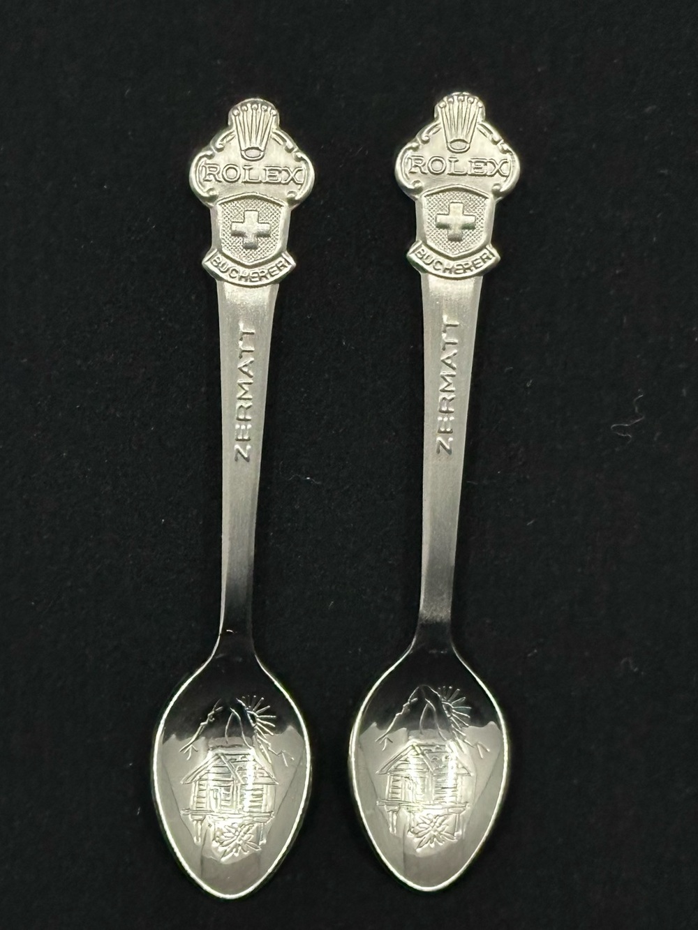 Rolex Bucherer Zermatt, Switzerland Miniature Spoons